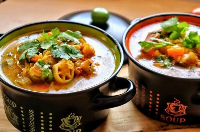 Ingredientes para tu Sopa de Lentejas Rojas con Pasta